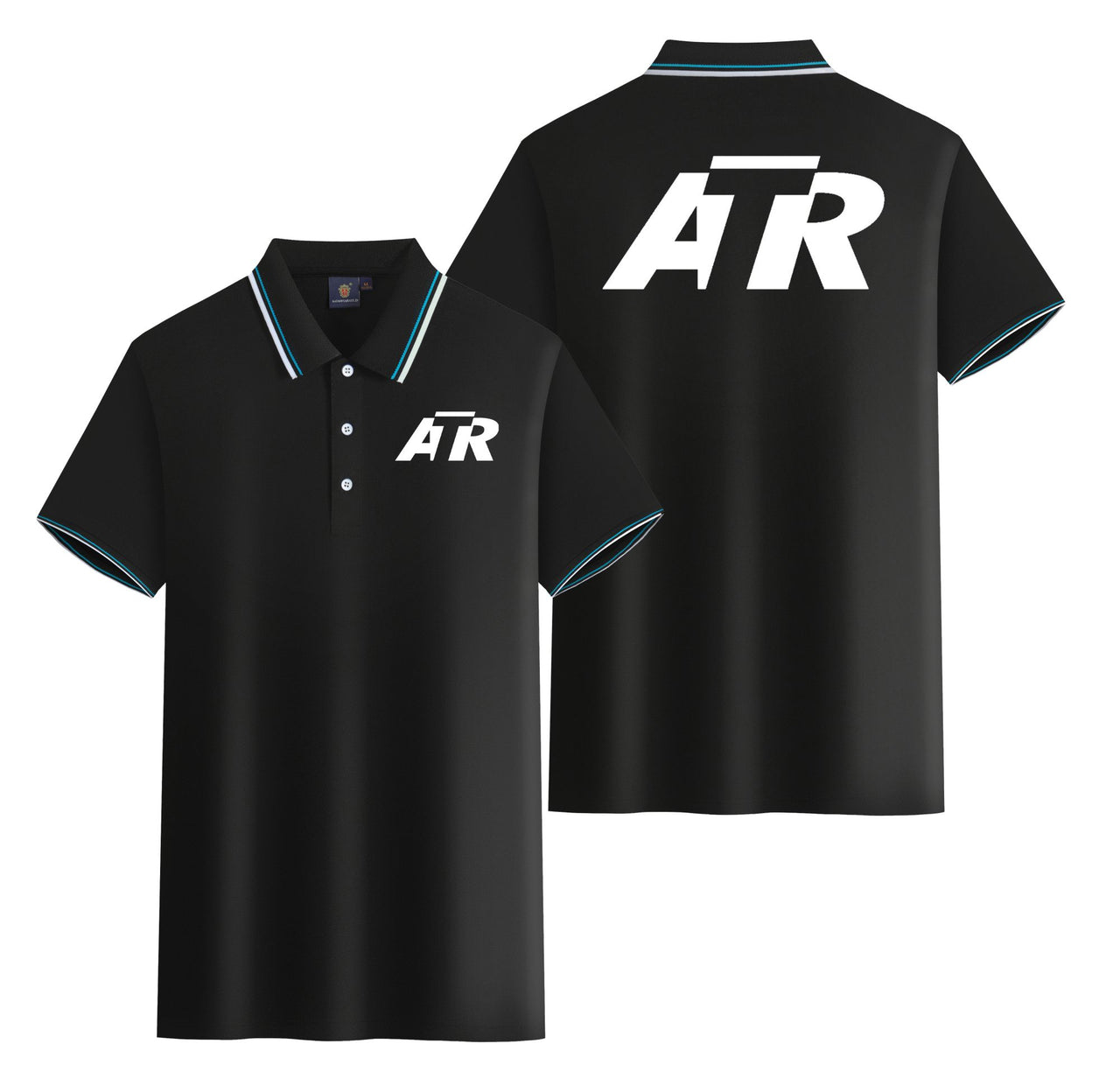 ATR & Text Designed Stylish Polo T-Shirts (Double-Side)