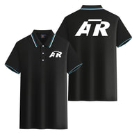 Thumbnail for ATR & Text Designed Stylish Polo T-Shirts (Double-Side)