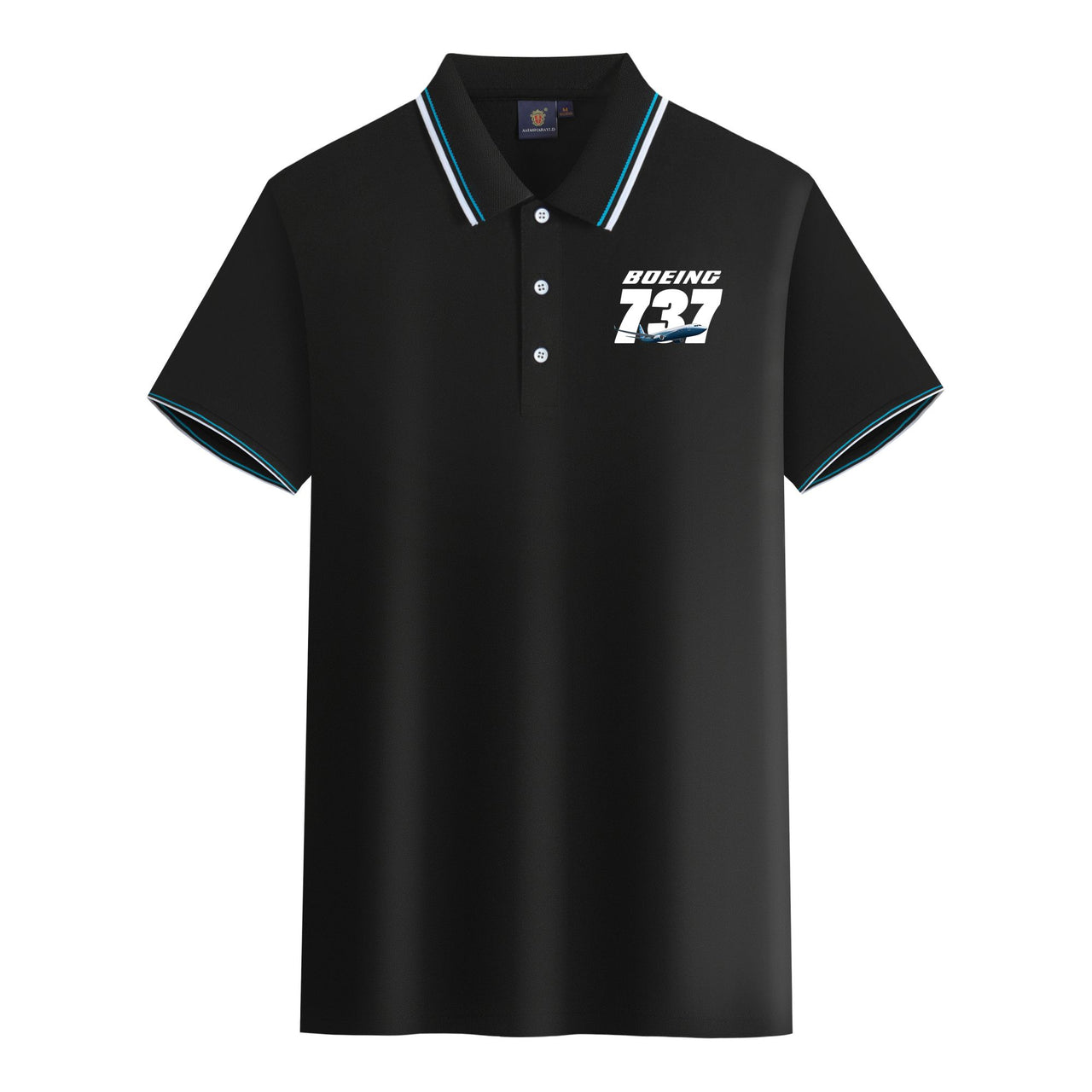 Super Boeing 737+Text Designed Stylish Polo T-Shirts