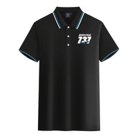 Thumbnail for Super Boeing 737+Text Designed Stylish Polo T-Shirts