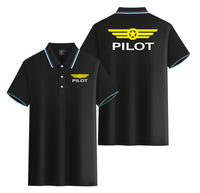 Thumbnail for Pilot & Badge Designed Stylish Polo T-Shirts (Double-Side)