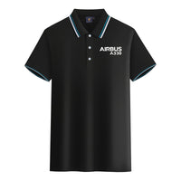 Thumbnail for Airbus A330 & Text Designed Stylish Polo T-Shirts
