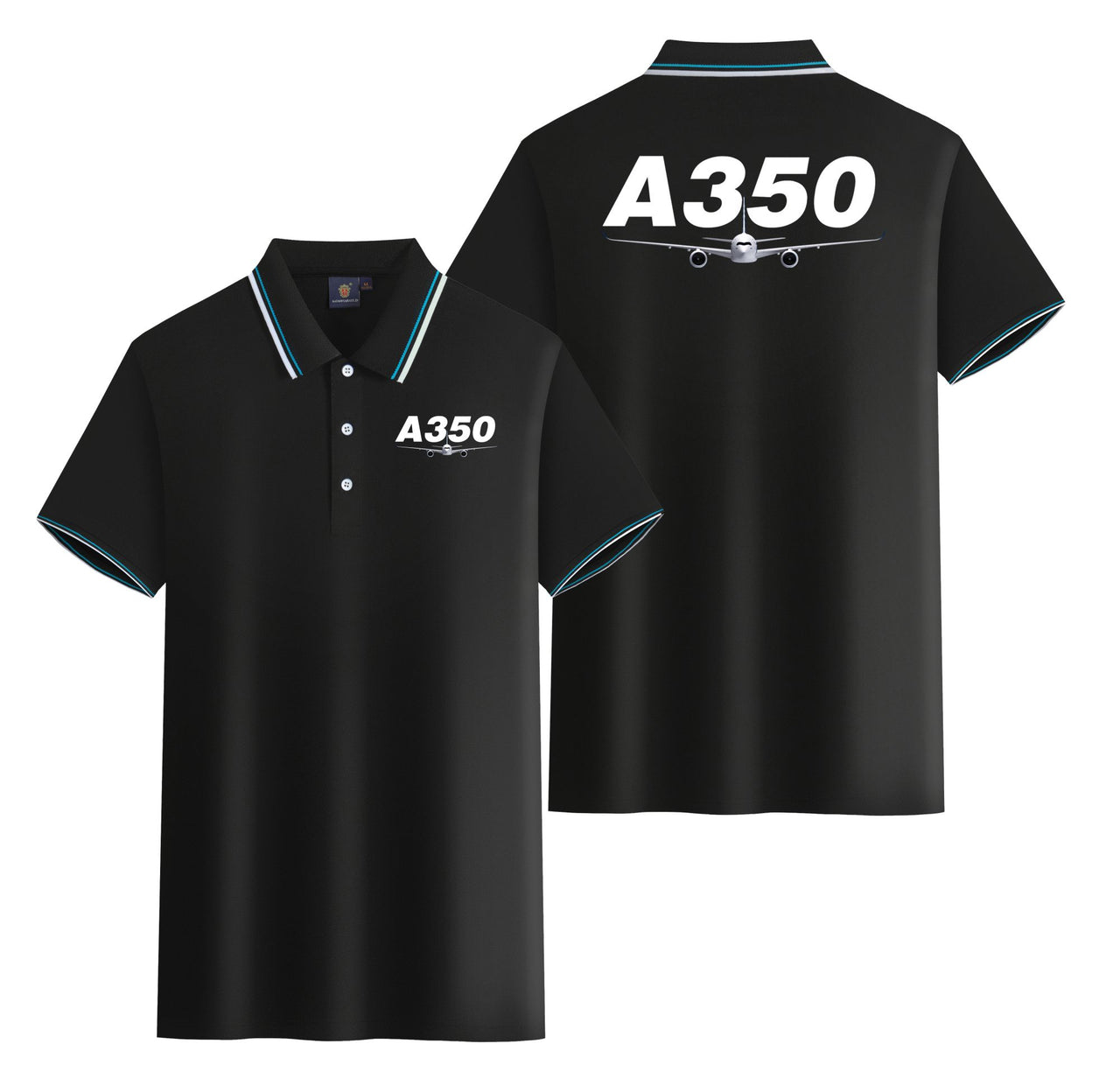 Super Airbus A350 Designed Stylish Polo T-Shirts (Double-Side)