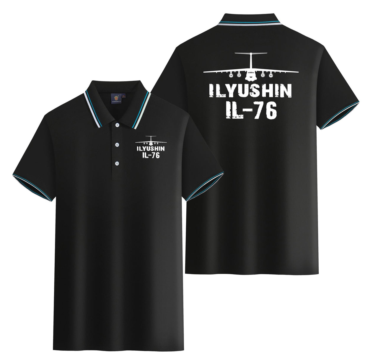 ILyushin IL-76 & Plane Designed Stylish Polo T-Shirts (Double-Side)