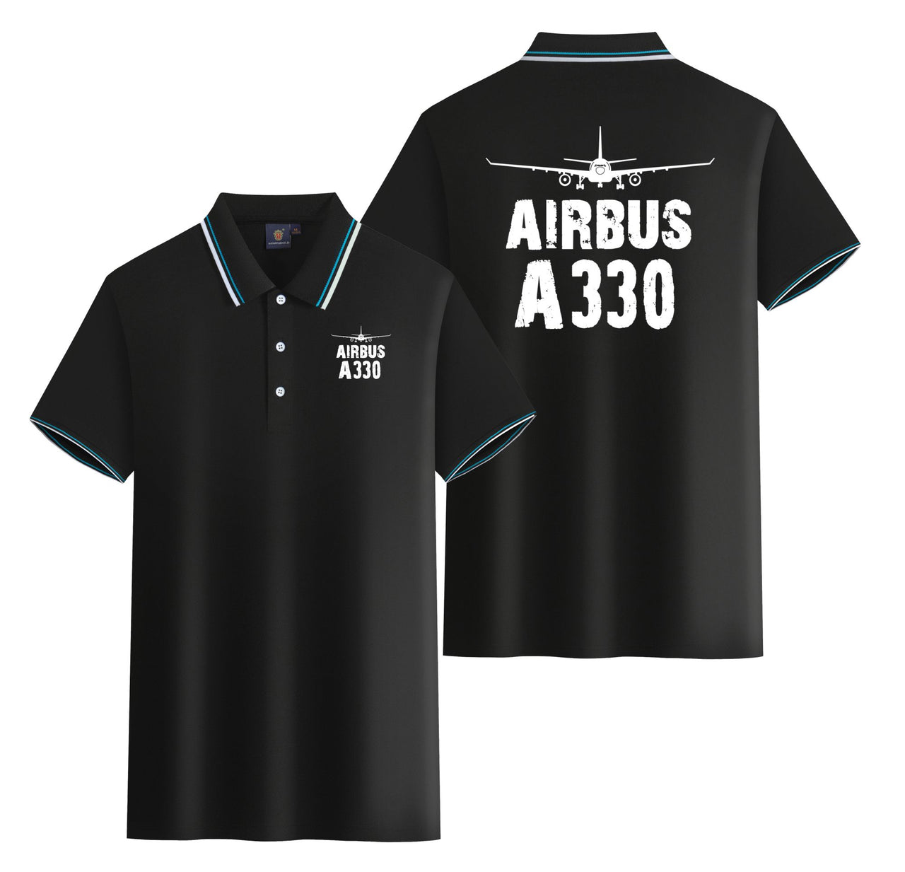 Airbus A330 & Plane Designed Stylish Polo T-Shirts (Double-Side)