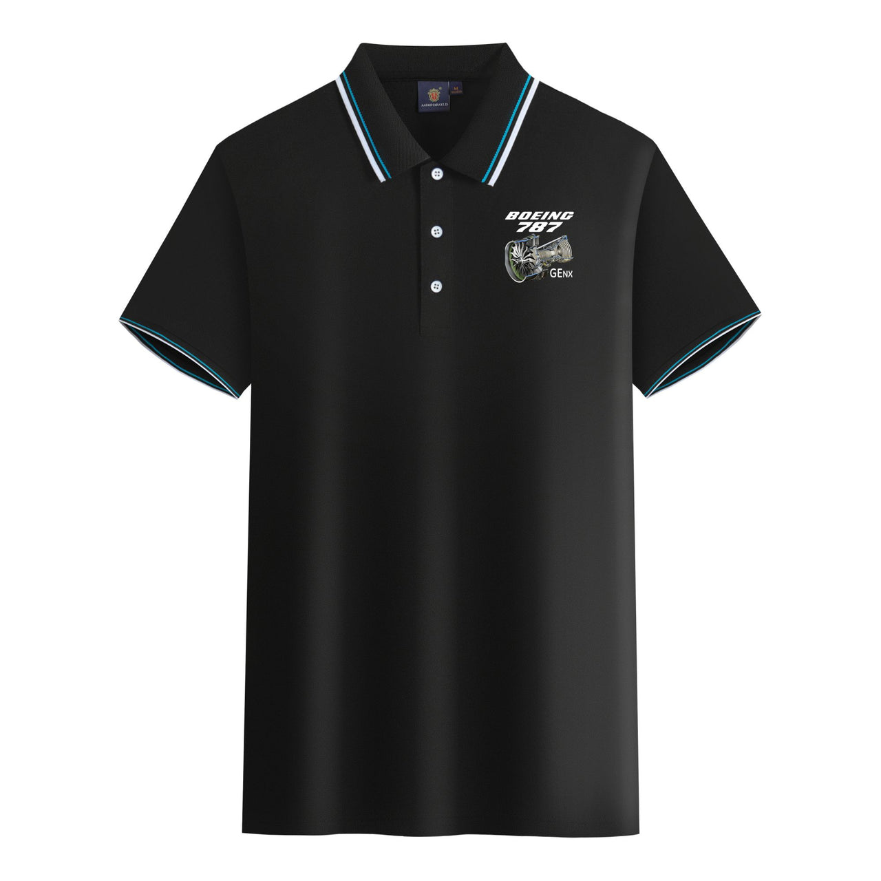 Boeing 787 & GENX Engine Designed Stylish Polo T-Shirts