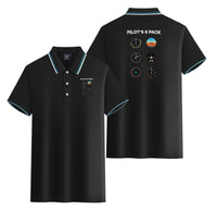 Thumbnail for Pilot's 6 Pack Designed Stylish Polo T-Shirts (Double-Side)