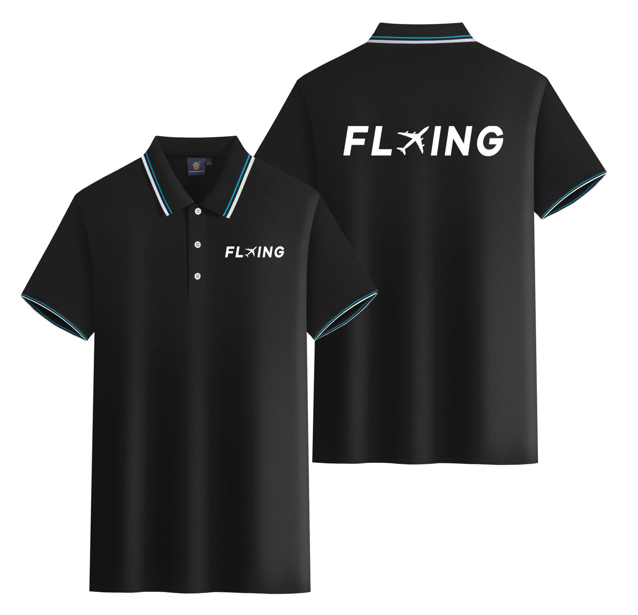 Flying Designed Stylish Polo T-Shirts (Double-Side)