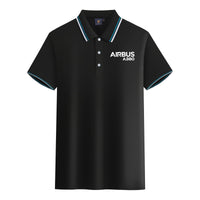 Thumbnail for Airbus A380 & Text Designed Stylish Polo T-Shirts
