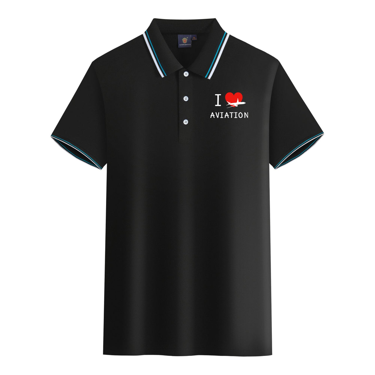 I Love Aviation Designed Stylish Polo T-Shirts