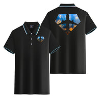 Thumbnail for Supermen of The Skies (Sunrise) Designed Stylish Polo T-Shirts (Double-Side)