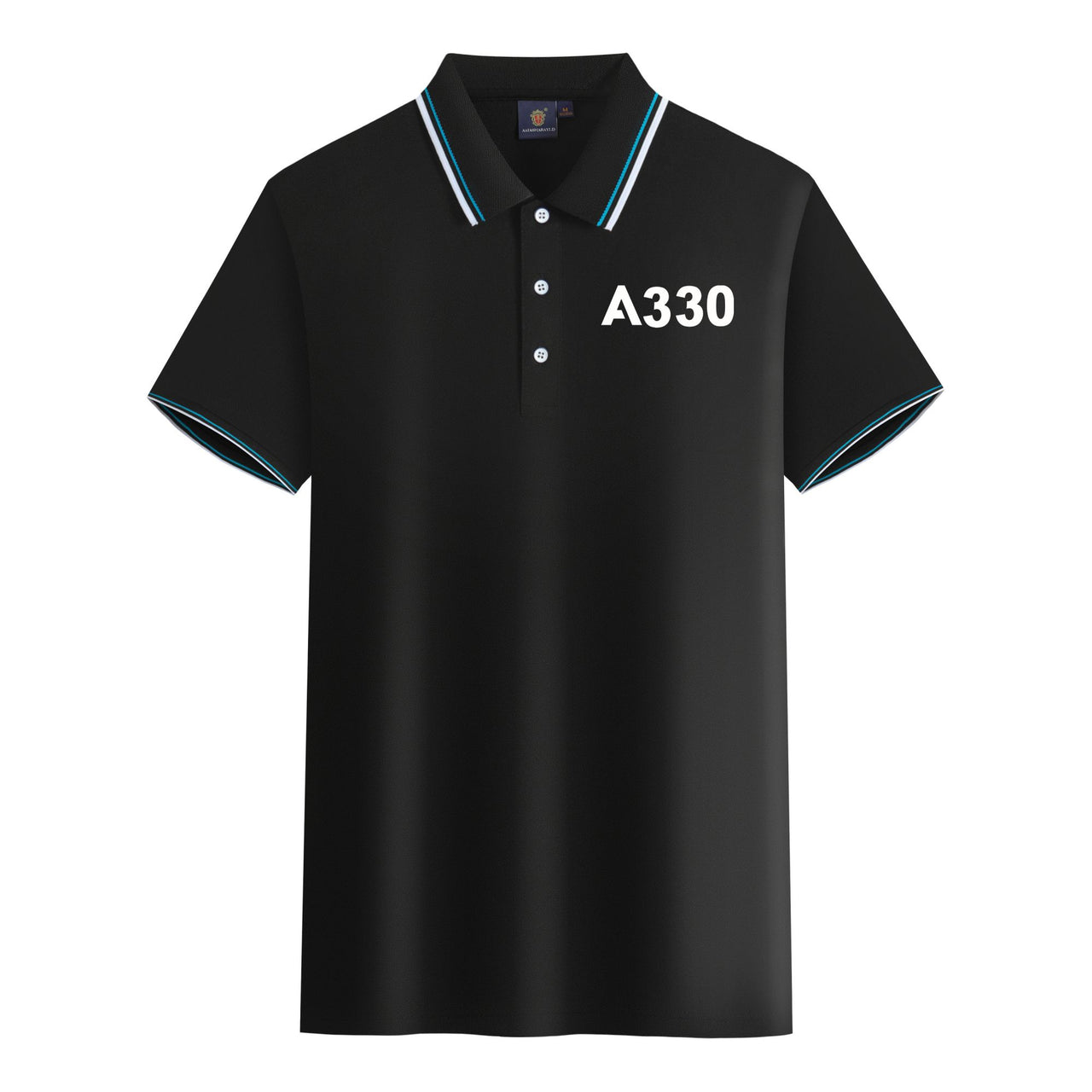 A330 Flat Text Designed Stylish Polo T-Shirts