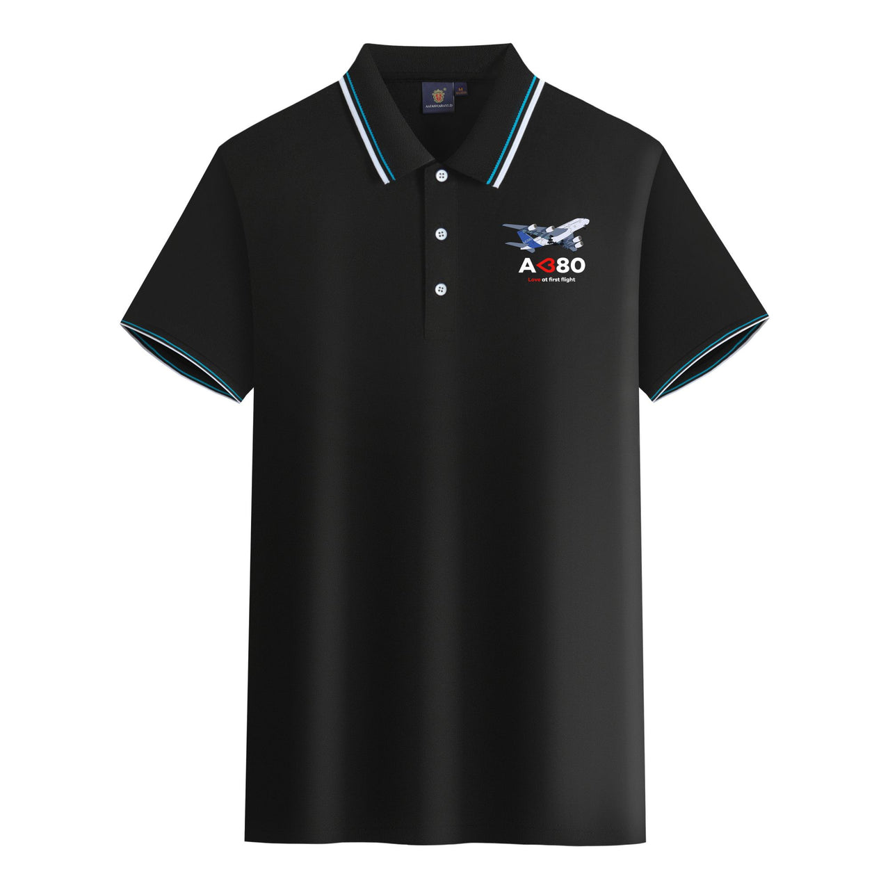 Airbus A380 Love at first flight Designed Stylish Polo T-Shirts