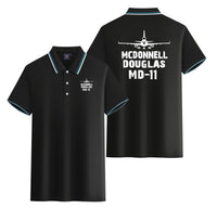 Thumbnail for McDonnell Douglas MD-11 & Plane Designed Stylish Polo T-Shirts (Double-Side)