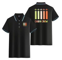 Thumbnail for Colourful Cabin Crew Designed Stylish Polo T-Shirts (Double-Side)