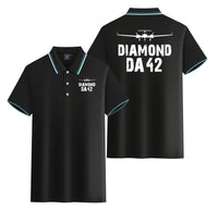 Thumbnail for Diamond DA42 & Plane Designed Stylish Polo T-Shirts (Double-Side)