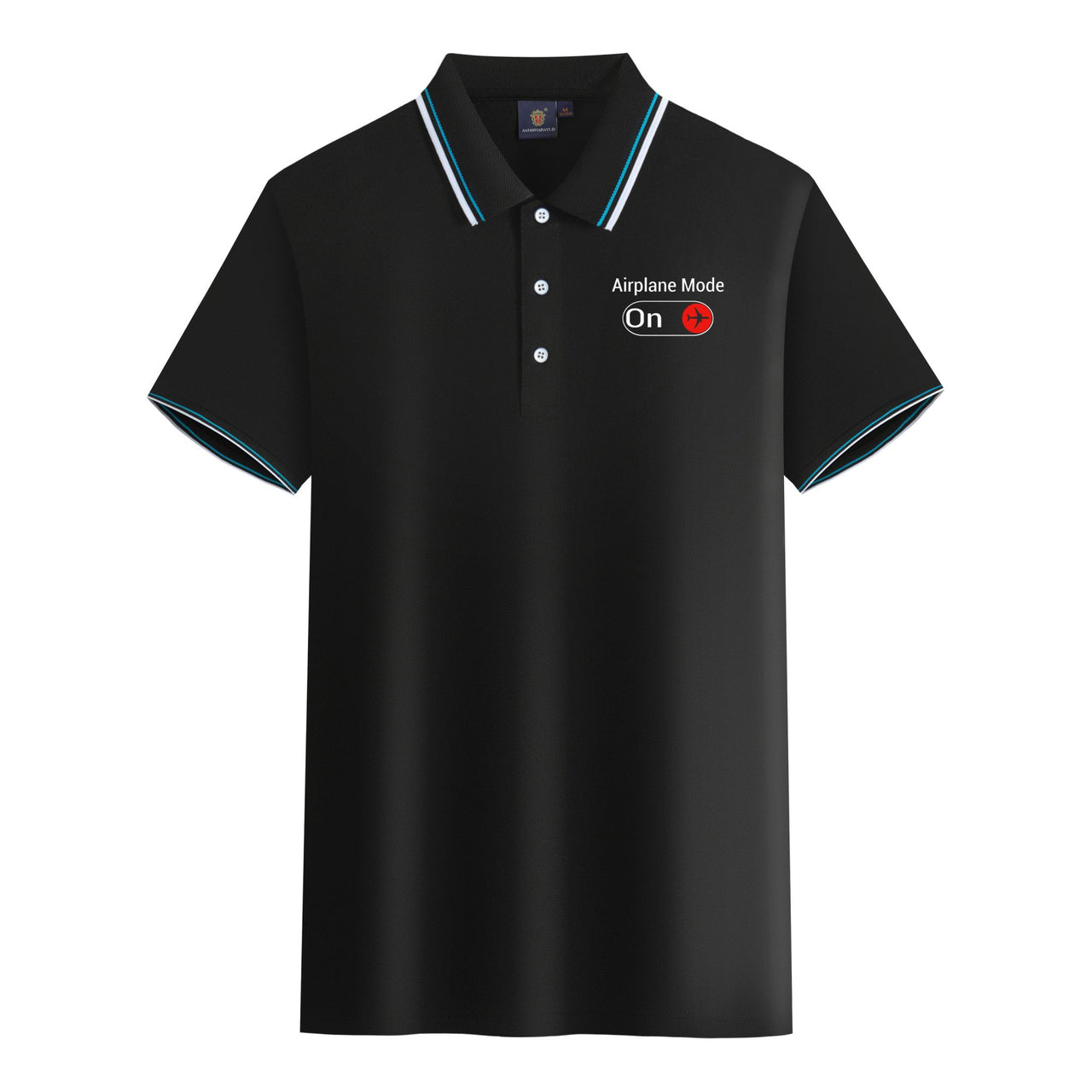 Airplane Mode On Designed Stylish Polo T-Shirts