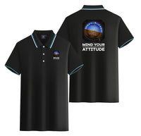Thumbnail for Mind Your Attitude Designed Stylish Polo T-Shirts (Double-Side)