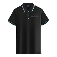 Thumbnail for Gulfstream & Text Designed Stylish Polo T-Shirts