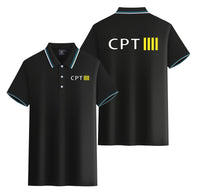 Thumbnail for CPT & 4 Lines Designed Stylish Polo T-Shirts (Double-Side)