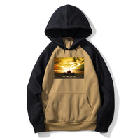 Thumbnail for Ready for Departure Passanger Jet Designed Colourful Hoodies