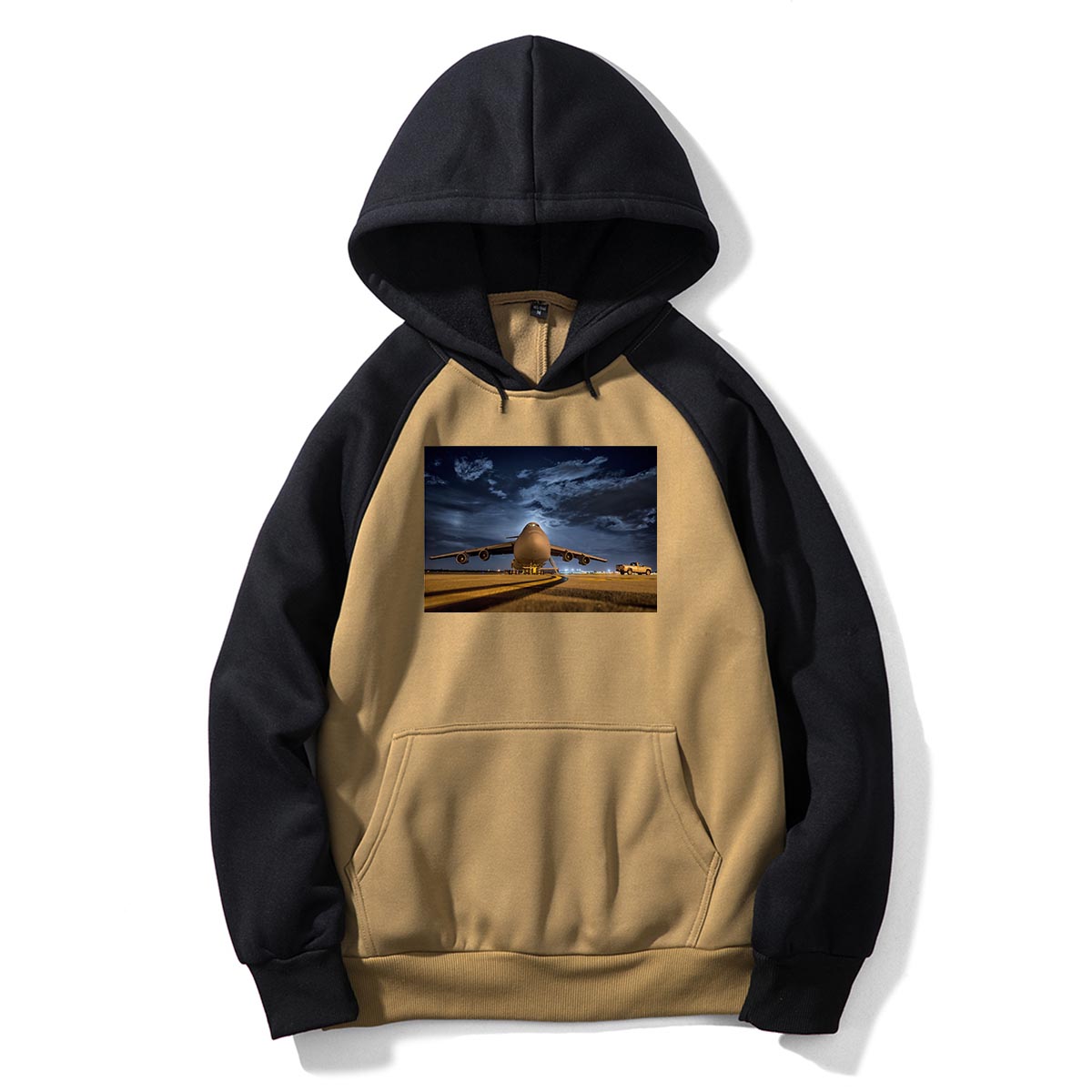 Amazing Military Aircraft at Night Designed Colourful Hoodies