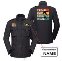 Thumbnail for Husband & Dad & Aircraft Mechanic & Legend Designed Military Coats