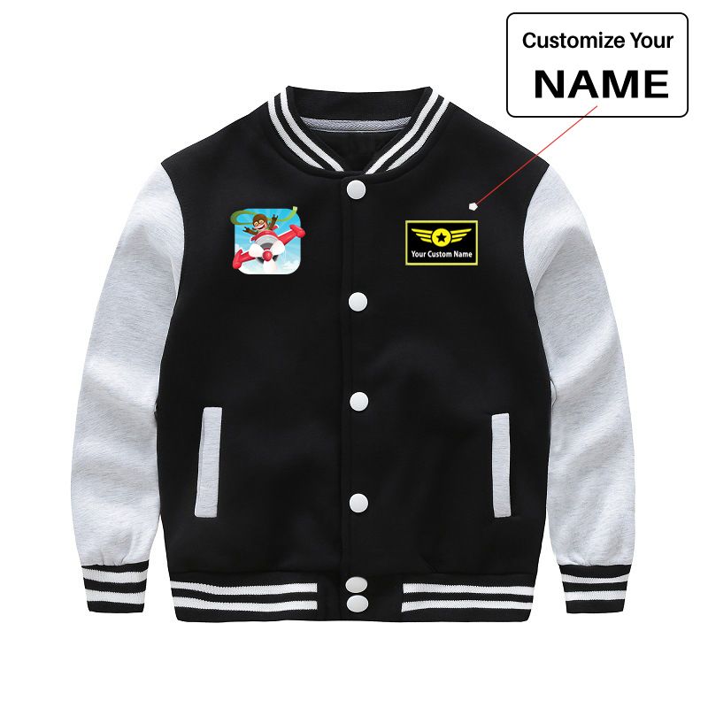 Happy Pilot Designed "CHILDREN" Baseball Jackets