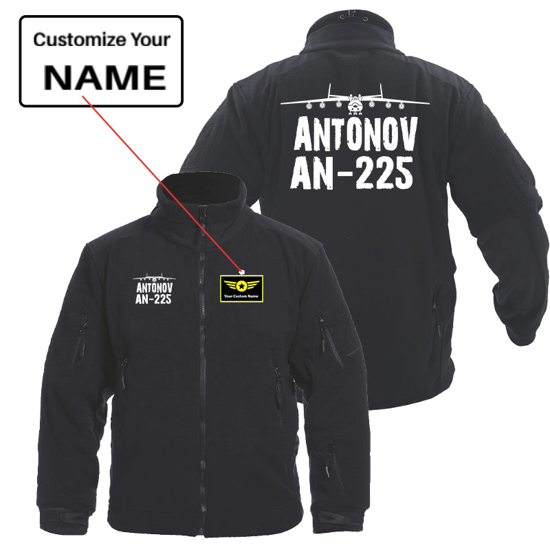 Antonov AN-225 & Plane Designed Fleece Military Jackets (Customizable)