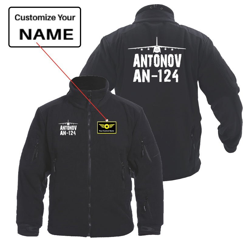 Antonov AN-124 & Plane Designed Fleece Military Jackets (Customizable)