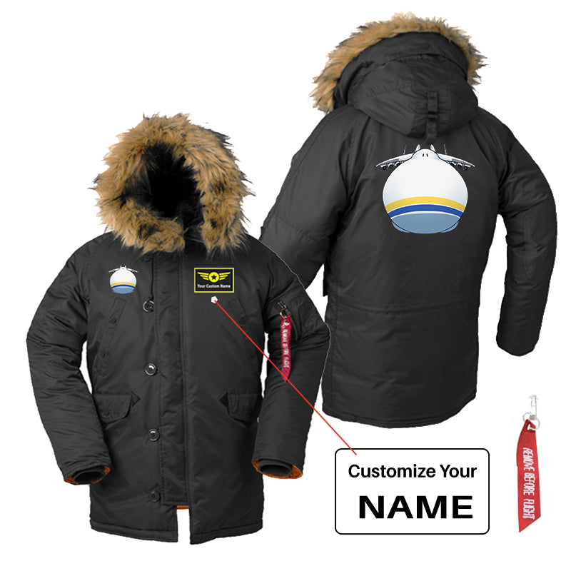 Antonov 225 ROUND Designed Parka Bomber Jackets