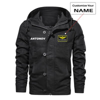 Thumbnail for Antonov & Text Designed Cotton Jackets