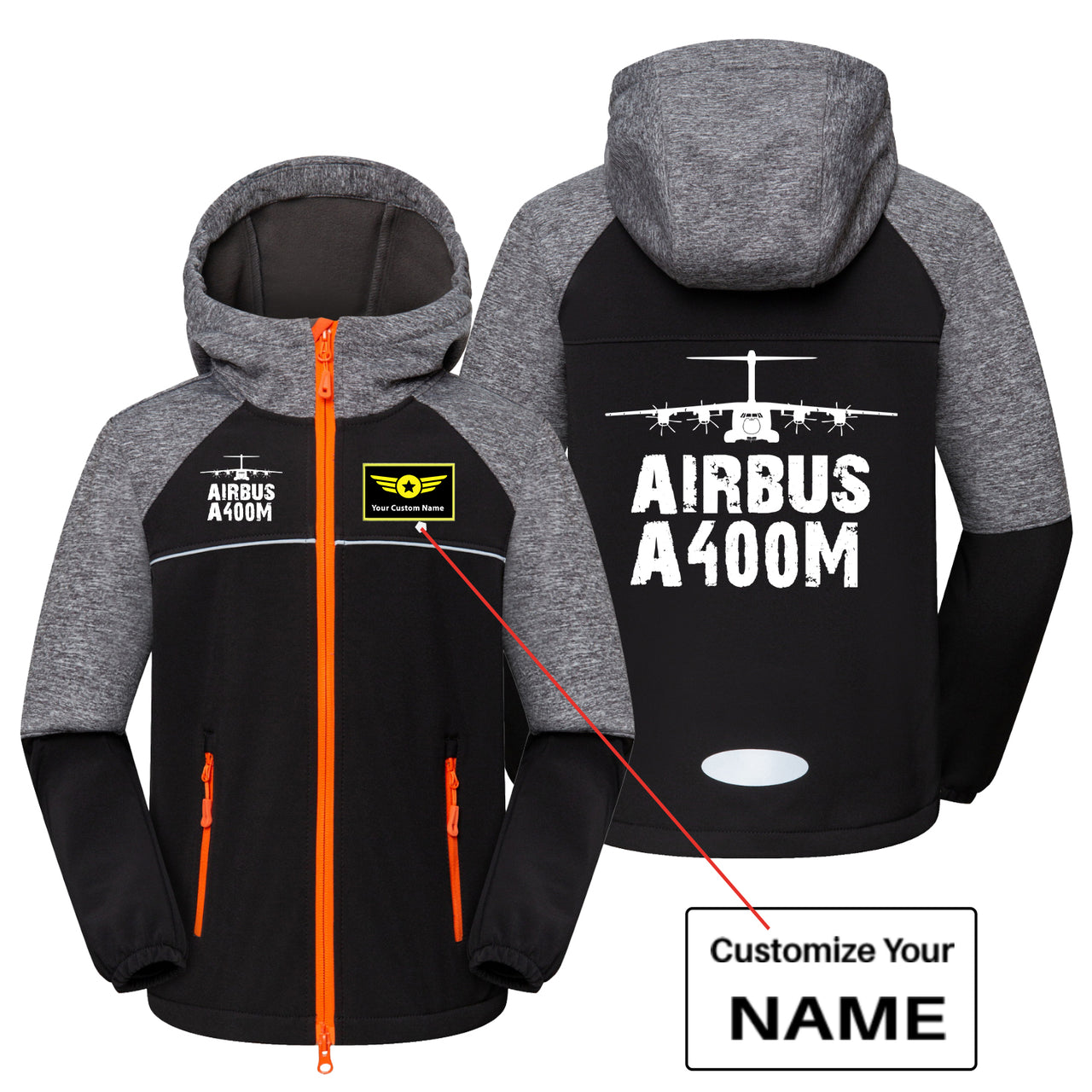 Airbus A400M & Plane Designed Children Polar Style Jackets