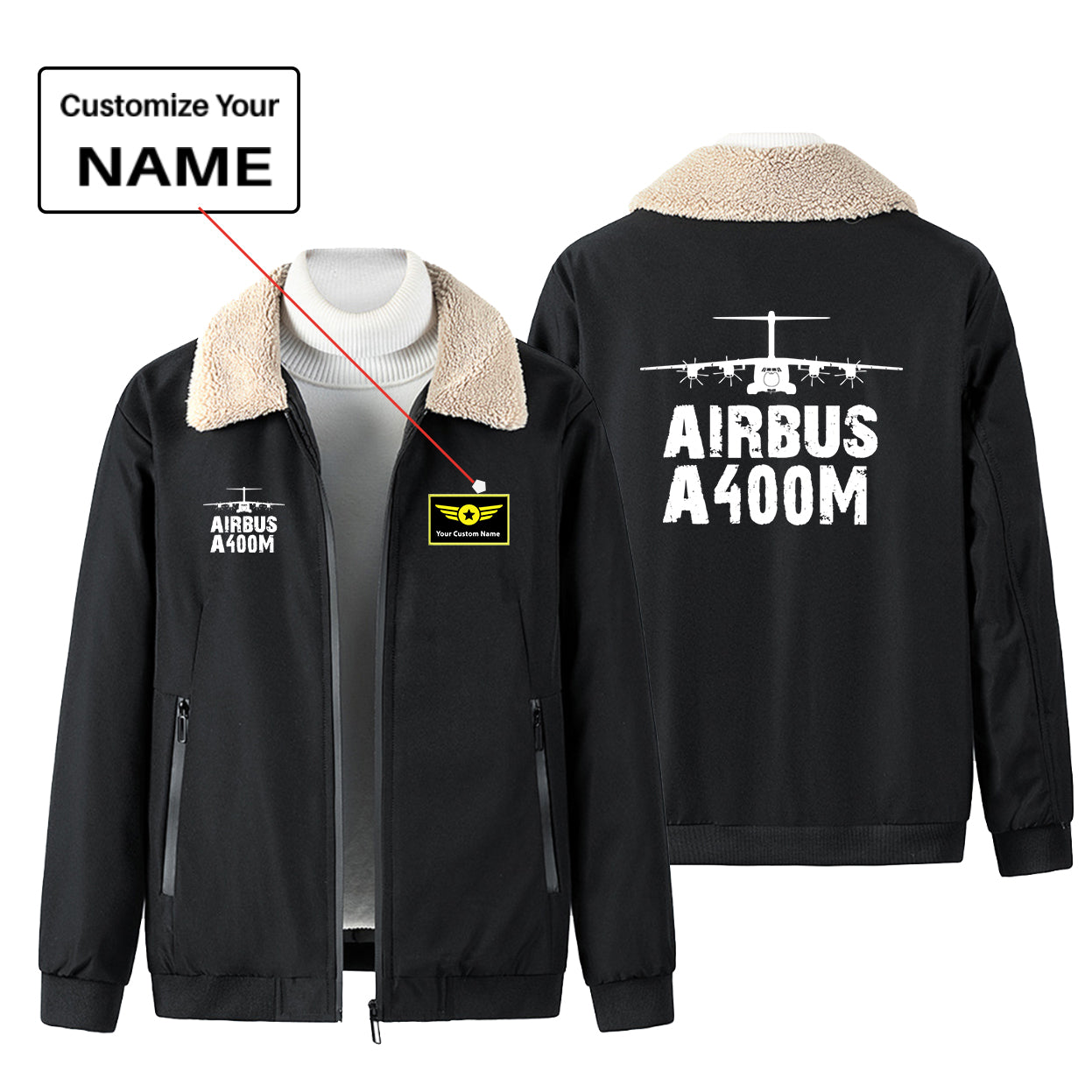 Airbus A400M & Plane Designed Winter Bomber Jackets