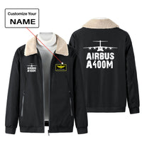 Thumbnail for Airbus A400M & Plane Designed Winter Bomber Jackets