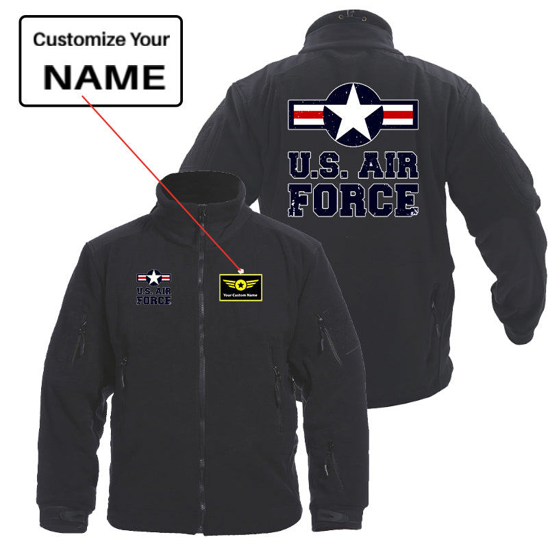 US Air Force Designed Fleece Military Jackets (Customizable)