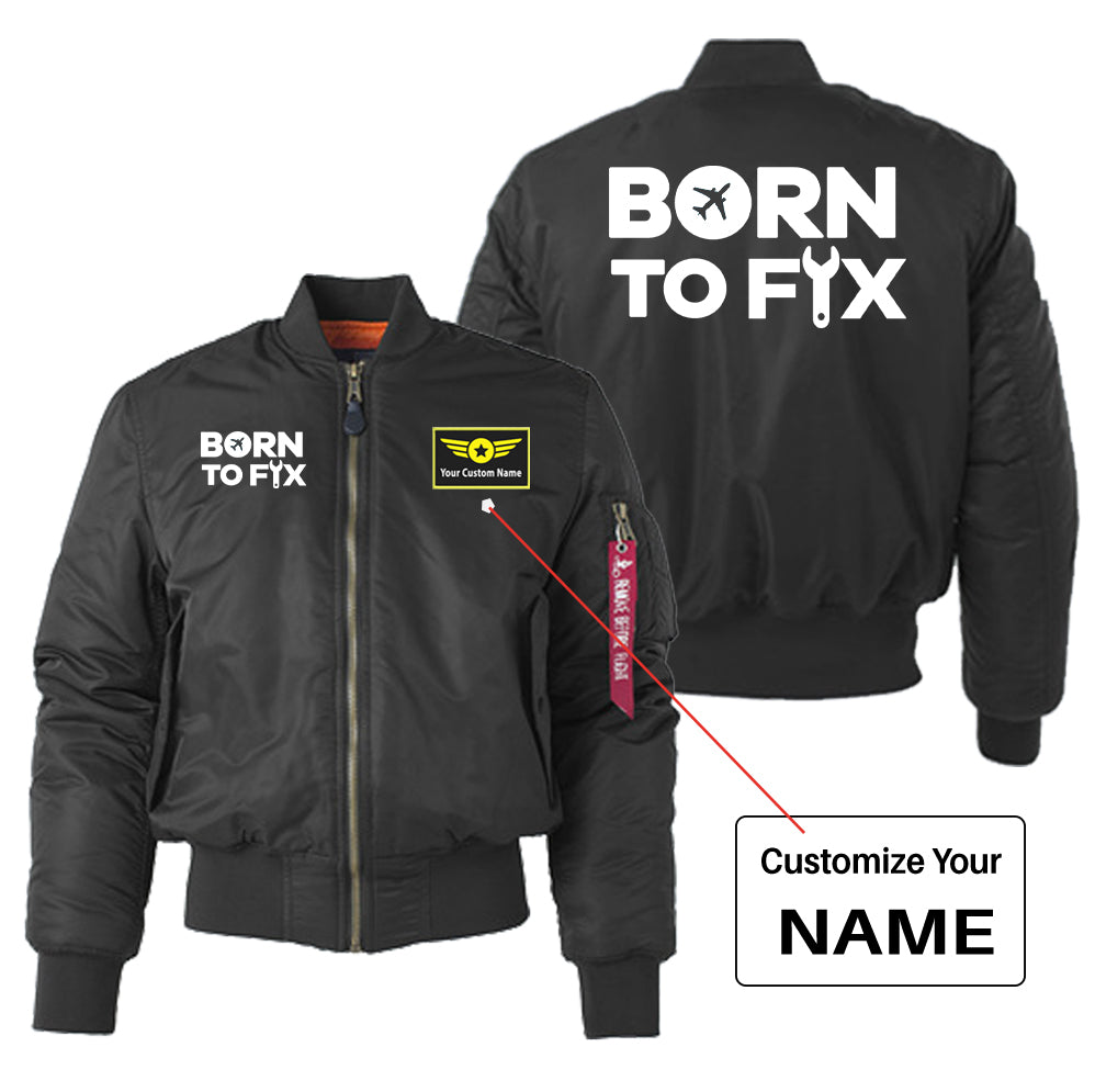 Born To Fix Airplanes Designed "Women" Bomber Jackets