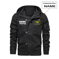 Thumbnail for Born To Fix Airplanes Designed Cotton Jackets