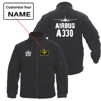 Thumbnail for Airbus A330 & Plane Designed Fleece Military Jackets (Customizable)
