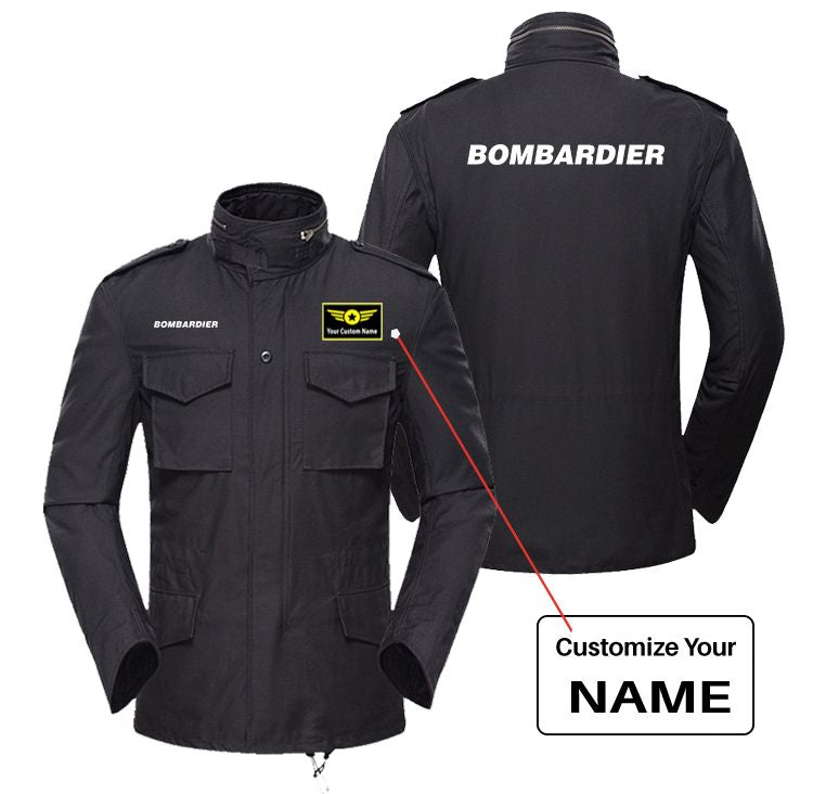 Bombardier & Text Designed Military Coats