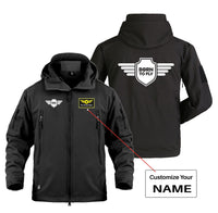 Thumbnail for Born To Fly & Badge Designed Military Jackets (Customizable)