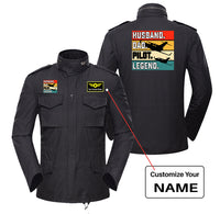 Thumbnail for Husband & Dad & Pilot & Legend Designed Military Coats