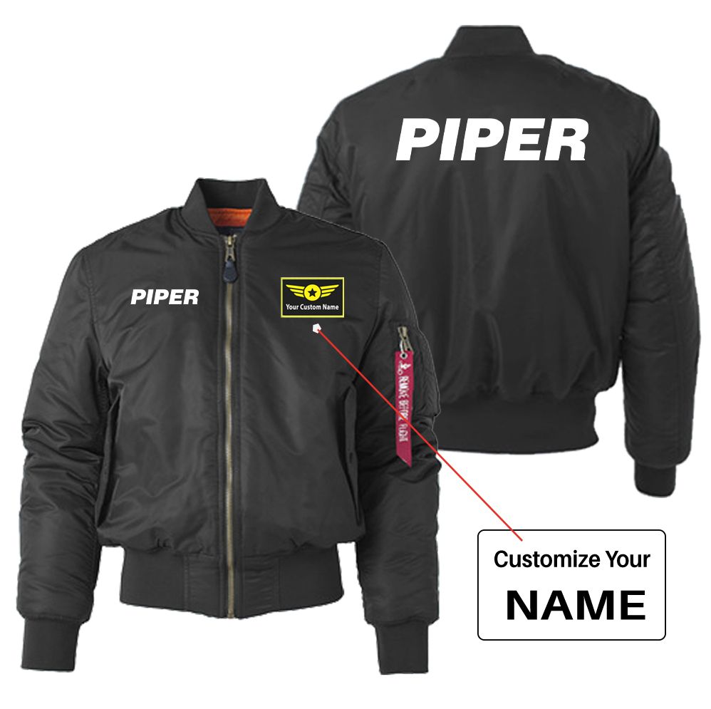 Piper & Text Designed "Women" Bomber Jackets