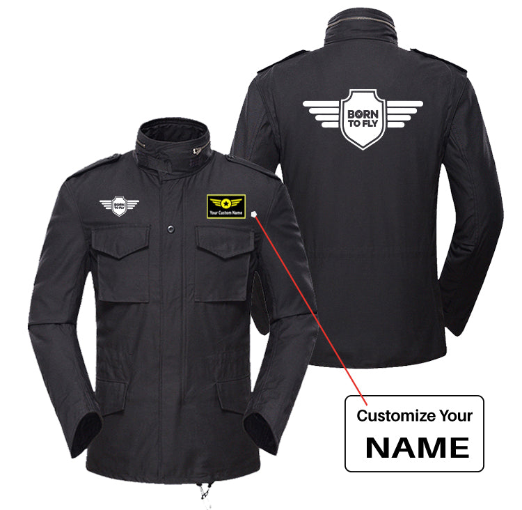 Born To Fly & Badge Designed Military Coats