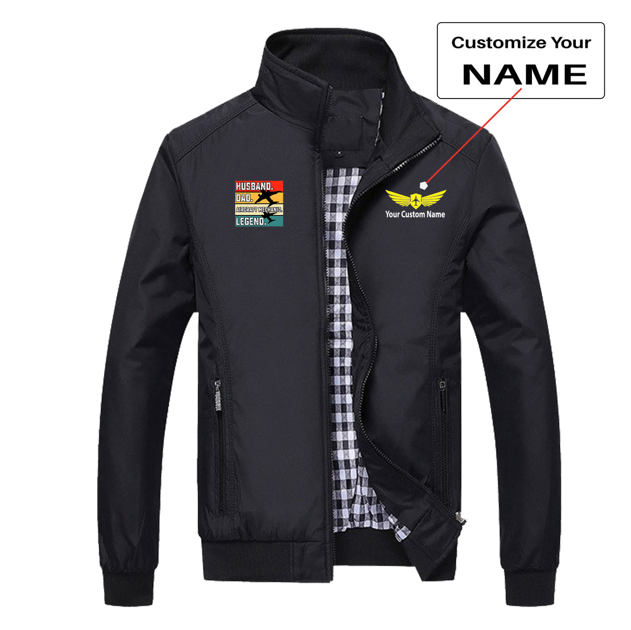 Husband & Dad & Aircraft Mechanic & Legend Designed Stylish Jackets