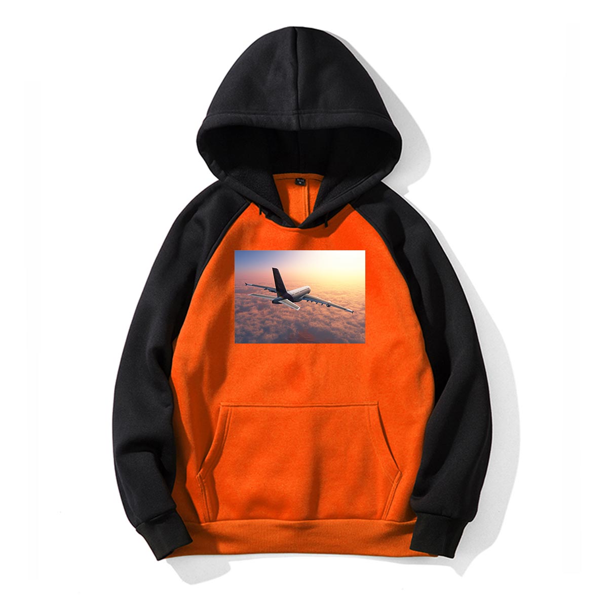 Super Cruising Airbus A380 over Clouds Designed Colourful Hoodies