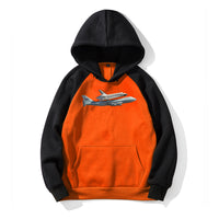 Thumbnail for Space shuttle on 747 Designed Colourful Hoodies