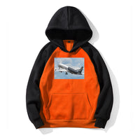 Thumbnail for Departing Airbus A350 (Original Livery) Designed Colourful Hoodies