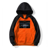 Thumbnail for Airbus A380 Towards Sunset Designed Colourful Hoodies