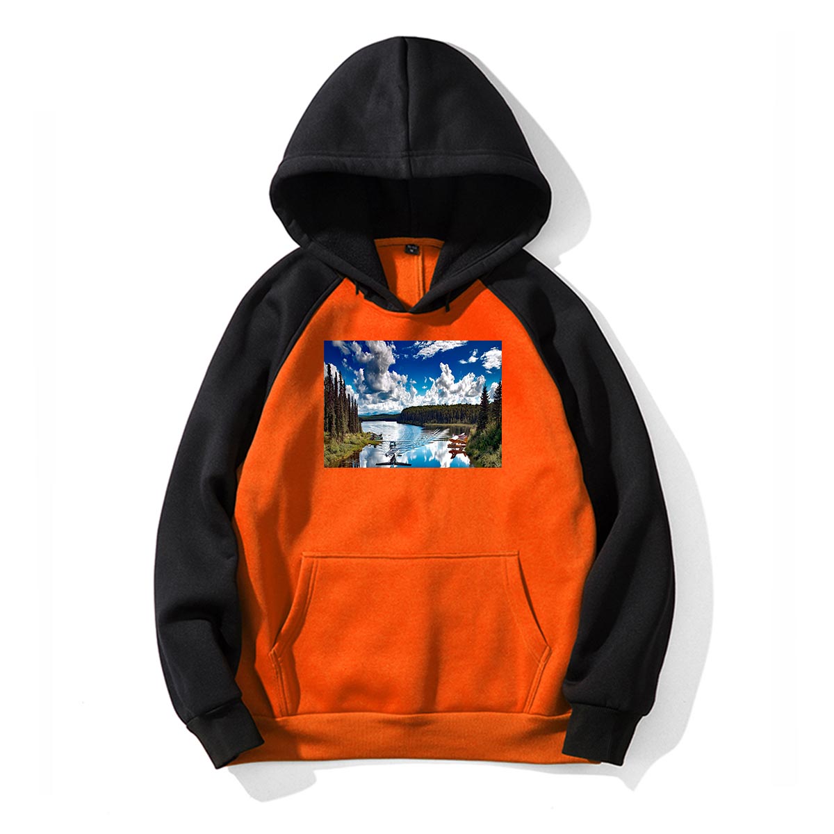 Amazing Scenary & Sea Planes Designed Colourful Hoodies
